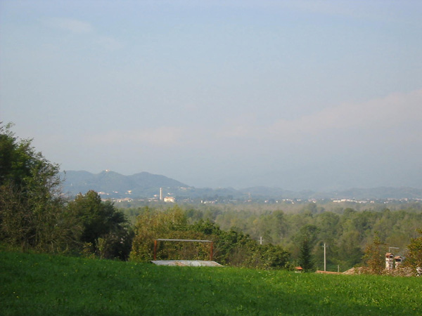 Vista della valle del Piave verso Crocetta del Montello