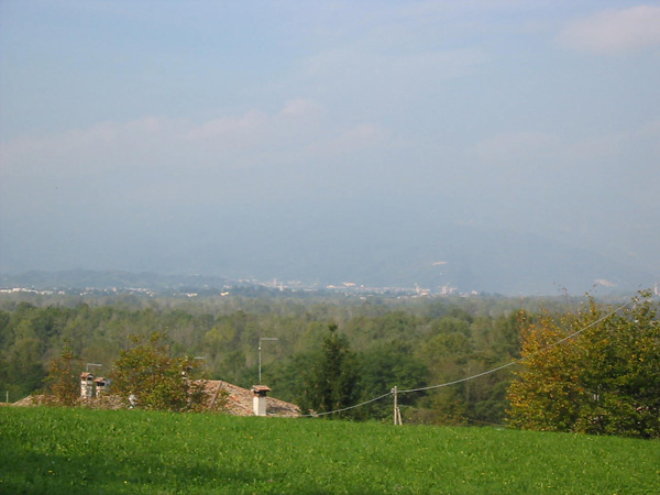 Vista della valle del Piave verso Vidor